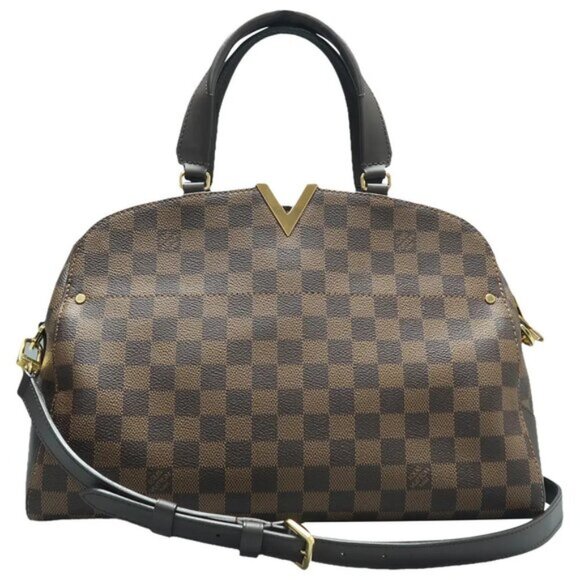 Louis Vuitton Kensington Bowling Brown Damier Ebene Canvas Satchel fbcco1995-101 - Picture 1 of 15